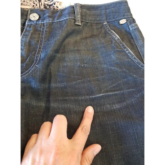 ELIE TAHARI Womens Jeans Sz 10 Dark Mid Rise Wash Pockets Rodeo Western Country - Picture 5 of 16